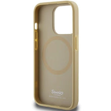 Заредете изображение във визуализатора на галерията – Hello Kitty Leather Kitty Head MagSafe case for iPhone 15 Pro - gold
