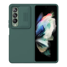 Заредете изображение във визуализатора на галерията – Nillkin CamShield Silky Silicone Case for Samsung Galaxy Z Fold 4 Silicone Cover with Camera Protector Green
