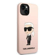 Заредете изображение във визуализатора на галерията – Karl Lagerfeld KLHCP14MSNIKBCP iPhone 14 Plus 6.7" hardcase pink/pink Silicone Ikonik

