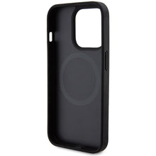 Заредете изображение във визуализатора на галерията – Original FERRARI hardcase Carbon Metal Logo Magsafe FEHMP15LPTEK for Iphone 15 Pro Black
