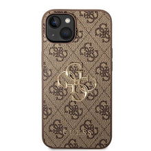 Заредете изображение във визуализатора на галерията – Original Case GUESS 4G Big Metal Logo GUHCP15M4GMGBR for Iphone 15 Plus brown
