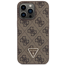 Заредете изображение във визуализатора на галерията – Original Case GUESS hardcase Crossbody 4G Metal Logo GUHCP13LP4TDSCPW for Iphone 13 Pro brown
