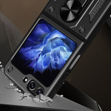Заредете изображение във визуализатора на галерията – Slide Camera Armor Case for Samsung Galaxy Z Flip 5 Black
