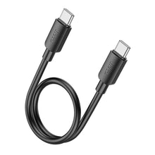 Заредете изображение във визуализатора на галерията – HOCO cable Type C to Type C Hyper Power Delivery 60W X96 25cm black
