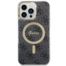 Заредете изображение във визуализатора на галерията – Original Case GUESS hardcase 4G MagSafe GUHMP14XH4STK for Iphone 14 Pro Max black
