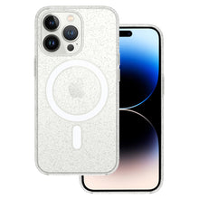 Заредете изображение във визуализатора на галерията – TEL PROTECT MagSilicone Clear Case for Iphone 13 Pro Max Glitter
