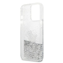 Заредете изображение във визуализатора на галерията – Karl Lagerfeld KLHCP13LGCFS iPhone 13 Pro / 13 6,1" srebrny/silver hardcase Liquid Glitter Choupette Fun
