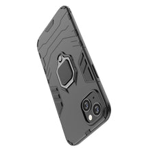 Заредете изображение във визуализатора на галерията – Ring Armor case for iPhone 14 Plus armored cover magnetic holder ring black
