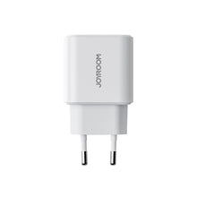 Заредете изображение във визуализатора на галерията – Joyroom JR-TCF05 20W USB-C / USB-A Fast Dual Port Wall Charger - White + USB-C - Lightning 1m
