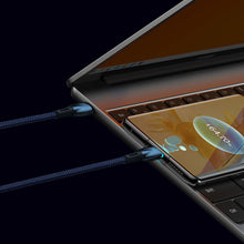 Заредете изображение във визуализатора на галерията – Baseus Glimmer Series cable with fast charging USB-C 480Mb/s PD 100W 2m blue
