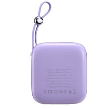 Заредете изображение във визуализатора на галерията – Joyroom powerbank 10000mAh Jelly Series 22.5W with built-in USB C cable purple (JR-L002)
