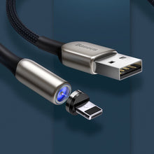 Заредете изображение във визуализатора на галерията – Baseus Zinc magnetic USB cable - Lightning 1.5A 2m black (CALXC-I01)
