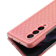 Заредете изображение във визуализатора на галерията – Dux Ducis Venice Leather Case for Samsung Galaxy Z Fold 3 Genuine Leather Cover Red
