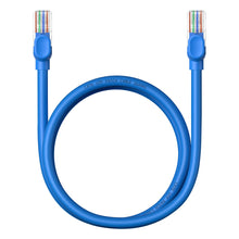 Заредете изображение във визуализатора на галерията – Baseus High Speed ​​Cat 6 RJ-45 1000Mb/s Ethernet cable 1m round - blue
