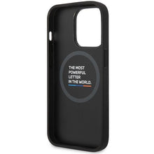Заредете изображение във визуализатора на галерията – Case BMW BMHMP14X22NBCK iPhone 14 Pro Max 6.7" black/black Carbon MagSafe

