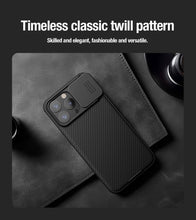 Заредете изображение във визуализатора на галерията – Nillkin CamShield Pro PC+TPU Case for Iphone 15 Pro Max black
