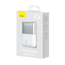 Заредете изображение във визуализатора на галерията – Baseus Baseus Pro 20000mAh 22.5W white powerbank with USB Type A - USB Type C 3A 0.3m cable (PPBD040302)
