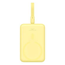 Заредете изображение във визуализатора на галерията – Baseus Magnetic Mini MagSafe 10000mAh 20W powerbank with built-in Lightning cable - yellow + Baseus Simple Series USB-C - USB-C 60W 0.3m cable
