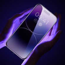 Заредете изображение във визуализатора на галерията – Baseus Privacy Tempered Glass For iPhone 14 Pro Max Full Screen 0.3mm Privacy Filter Anti Spy + Mounting Frame
