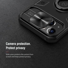 Заредете изображение във визуализатора на галерията – Nillkin CamShield Armor TPU+PC for Iphone 13 blue
