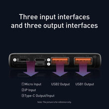 Заредете изображение във визуализатора на галерията – Power bank baseus bipow - 10 000mah lcd quick charge pd22,5w black ppad000001 - TopMag
