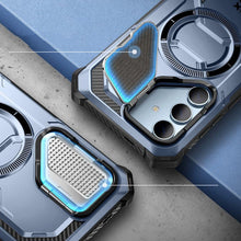 Заредете изображение във визуализатора на галерията – IBLSN Armorbox Mag Supcase case with MagSafe for Samsung Galaxy S24 - blue
