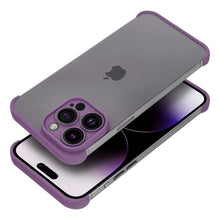 Заредете изображение във визуализатора на галерията – MINI BUMPERS with camera island protection Case for IPHONE 14 PRO dark purple
