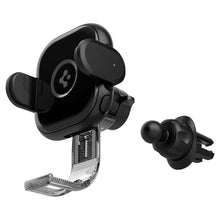 Заредете изображение във визуализатора на галерията – Spigen UTS12W ONETAP UNIVERSAL VENT CAR MOUNT WIRELESS CHARGER BLACK
