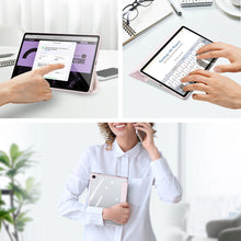 Заредете изображение във визуализатора на галерията – Dux Ducis Toby case with flip stand for Samsung Galaxy Tab A9+ - pink

