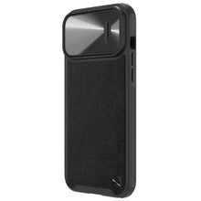 Заредете изображение във визуализатора на галерията – Nillkin CamShield S Leather Magnetic Case for Iphone 14 Pro black
