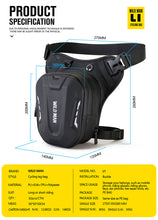 Заредете изображение във визуализатора на галерията – WILDMAN Bag L1 waterproof 3L on waist and thigh
