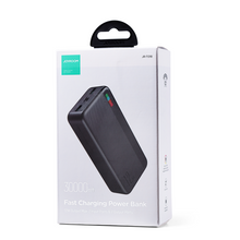 Заредете изображение във визуализатора на галерията – Joyroom power bank 30000mAh Dazzling Series 12W black (JR-T018)
