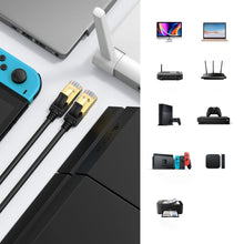 Заредете изображение във визуализатора на галерията – Ugreen NW107 RJ45/Cat 7 STP network cable 5m - black

