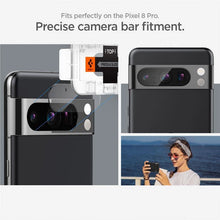 Заредете изображение във визуализатора на галерията – Spigen Optik.tR EZ Fit Camera Protector for Google Pixel 8 Pro - transparent 2 pcs.
