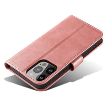 Заредете изображение във визуализатора на галерията – Magnet Case for Samsung Galaxy S23 flip cover wallet stand pink

