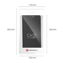 Заредете изображение във визуализатора на галерията – Forcell luna carbon тип книга за samsung a03 black - TopMag
