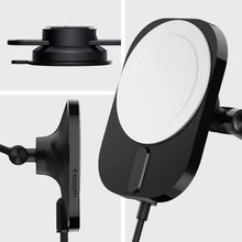Заредете изображение във визуализатора на галерията – Spigen ITM35W ONETAP PRO 3 MAGNETIC MAGSAFE DASHBOARD CAR MOUNT WIRELESS CHARGER BLACK
