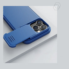 Заредете изображение във визуализатора на галерията – Nillkin CamShield S Case case for iPhone 14 Pro Max armored cover camera cover blue
