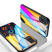 Заредете изображение във визуализатора на галерията – Color Glass Case Durable Cover with Tempered Glass Back and camera cover Samsung Galaxy A51 pattern 1
