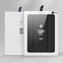Заредете изображение във визуализатора на галерията – Dux Ducis Toby case for iPad 10.9'' 2022 (10 gen.) cover with space for Apple Pencil stylus smart cover stand black
