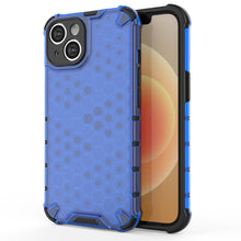 Заредете изображение във визуализатора на галерията – Honeycomb case for iPhone 14 Plus armored hybrid cover blue
