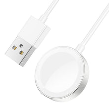 Заредете изображение във визуализатора на галерията – HOCO wireless charger USB for Apple Watch 3W CW39 white
