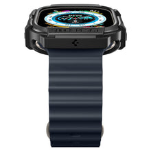 Заредете изображение във визуализатора на галерията – SPIGEN RUGGED ARMOR APPLE WATCH ULTRA (49 MM ) MATTE BLACK
