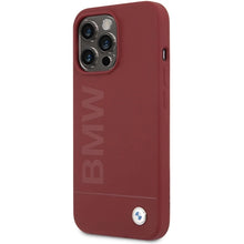 Заредете изображение във визуализатора на галерията – BMW Silicone Big Logo MagSafe case for iPhone 15 Pro Max - red
