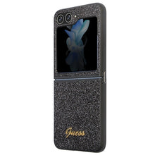 Заредете изображение във визуализатора на галерията – Original Case GUESS - hardcase Glitter Script GUHCZF5HGGSHK for Samsun Galaxy Z Flip 5 Black

