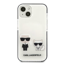 Заредете изображение във визуализатора на галерията – Karl Lagerfeld KLHCP13STPEKCW iPhone 13 mini 5.4" hardcase white/white Karl&amp;Choupette
