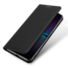Заредете изображение във визуализатора на галерията – Dux Ducis Skin Pro Case for Sony Xperia 1 V Flip Card Wallet Stand Black

