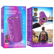 Заредете изображение във визуализатора на галерията – Borofone Portable Bluetooth Speaker BR37 Noble purple
