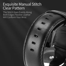 Заредете изображение във визуализатора на галерията – DUX DUCIS YA - genuine leather strap for Apple Watch 38/40/41mm black
