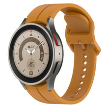 Заредете изображение във визуализатора на галерията – Wristband for smartwatch SAMSUNG WATCH 4/5 yellow (9)
